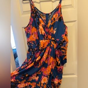 Drape front Cross Over Dress